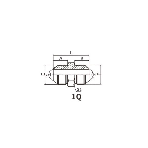 1Q মেট্রিক পুরুষ 74° শঙ্কু আসন